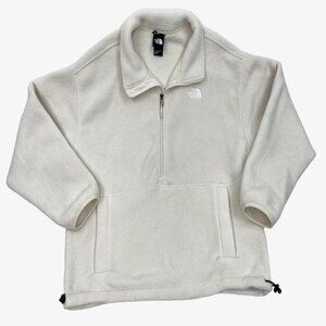 The North Face Ivory White Fleece Pullover Sweater Jacket Women's Large L